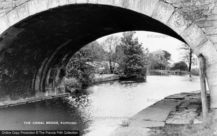 Photo of Rufford, The Canal Bridge c.1950