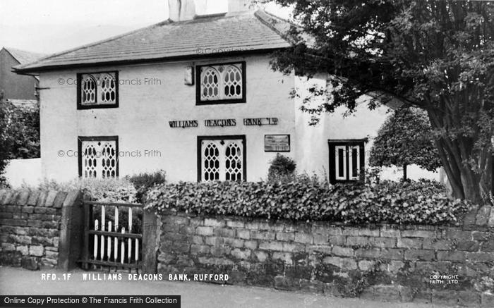 Photo of Rufford, Williams Deacon's Bank c.1955