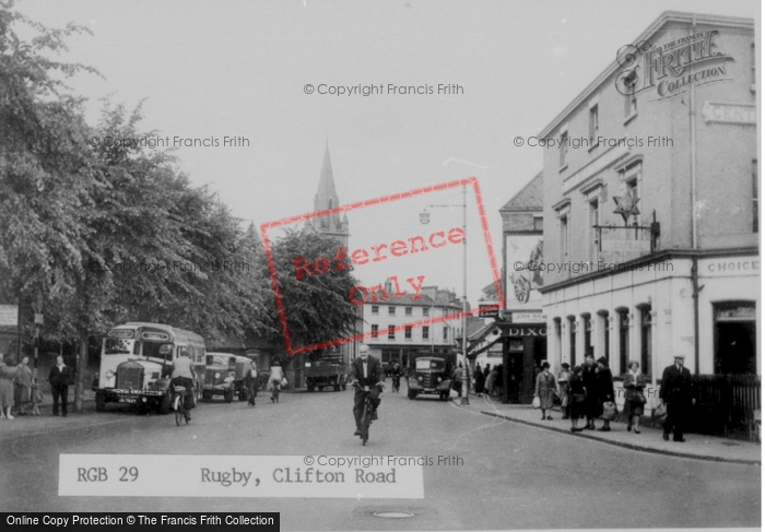Photo of Rugby, Clifton Road c.1955