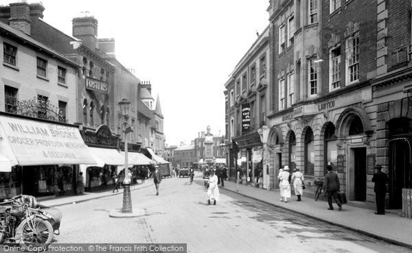 Photo of Rugby, Junction Of High Street And Sheep Street 1922