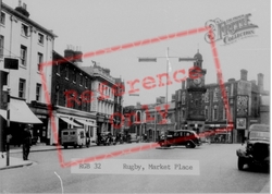 Market Place c.1955, Rugby