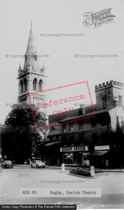Photo of Rugby, Parish Church c.1965