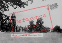 School From Close c.1955, Rugby