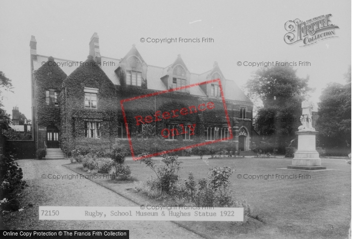 Photo of Rugby, School Museum And Hughes Statue 1922