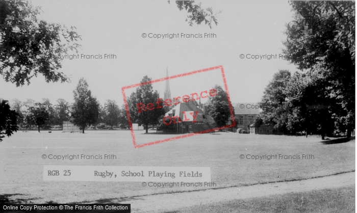 Photo of Rugby, School Playing Fields c.1955