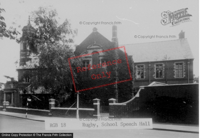 Photo of Rugby, School Speech Hall c.1955