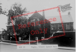 School Speech Hall c.1955, Rugby