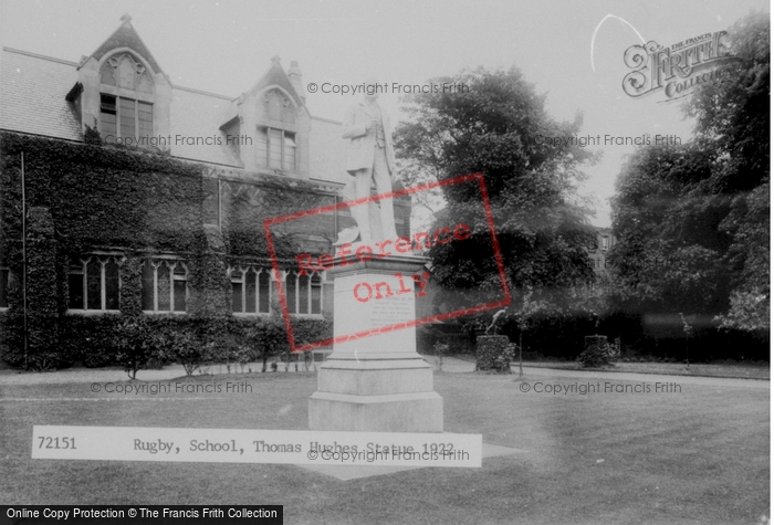 Photo of Rugby, School, Thomas Hughes Statue 1922