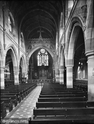 St Andrew's Church Interior 1922, Rugby
