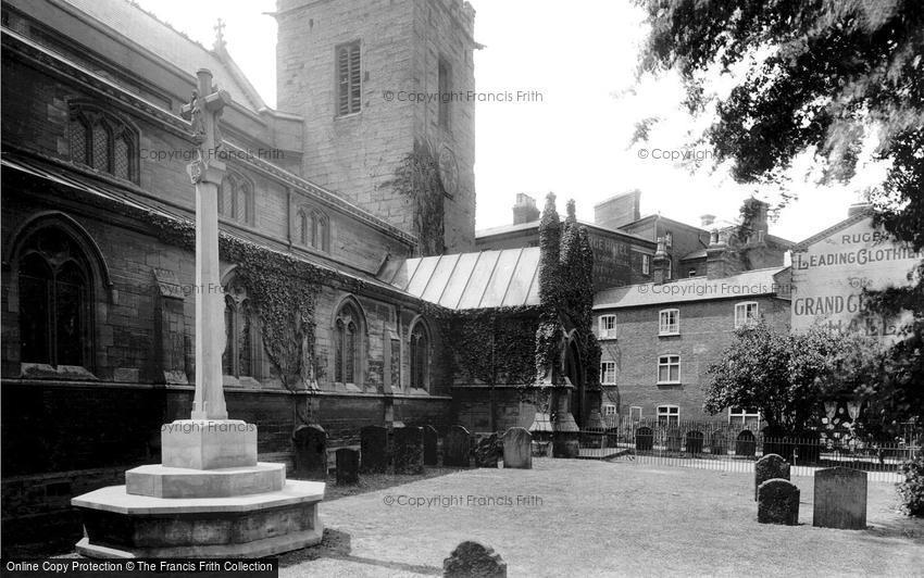 Rugby, St Andrew's Parish Church and War Memorial 1922