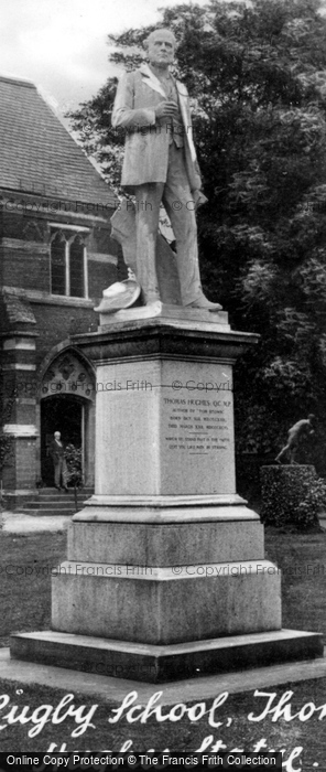 Photo of Rugby, The School And Thomas Hughes Statue c.1950