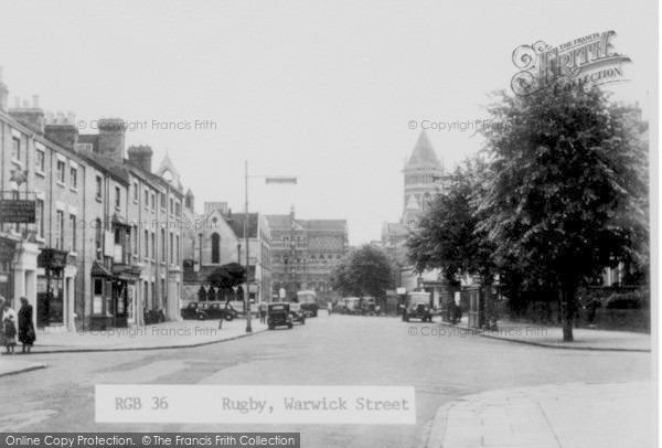 Photo of Rugby, Warwick Street c.1955