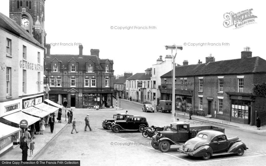 Rugeley, Market Place 1951