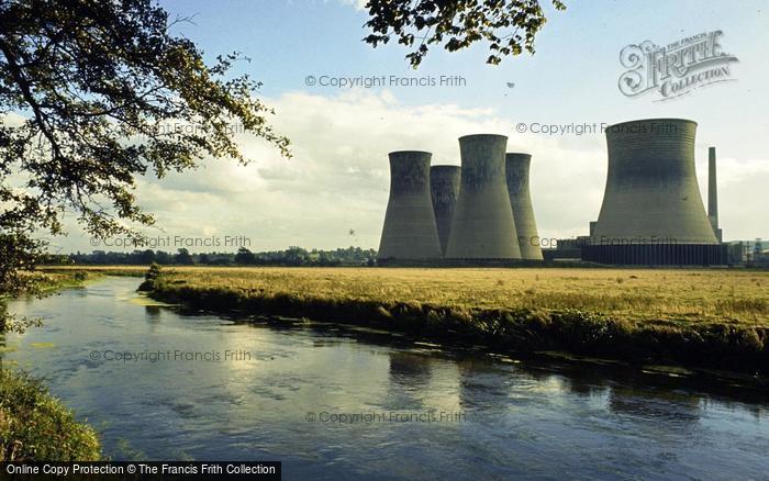 Photo of Rugeley, Power Station And River Trent c.1990