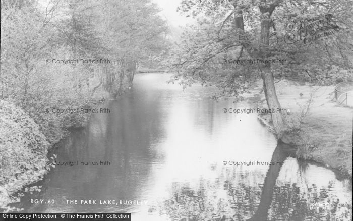 Photo of Rugeley, The Park Lake c.1960
