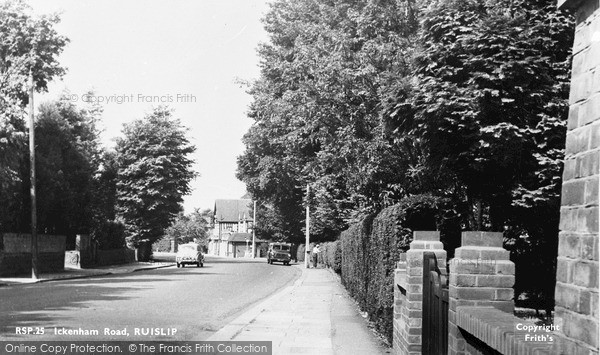 Photo of Ruislip, Ickenham Road c.1955
