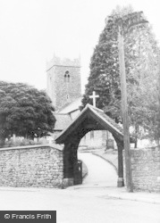 The Church And Lychgate c.1960, Rumney