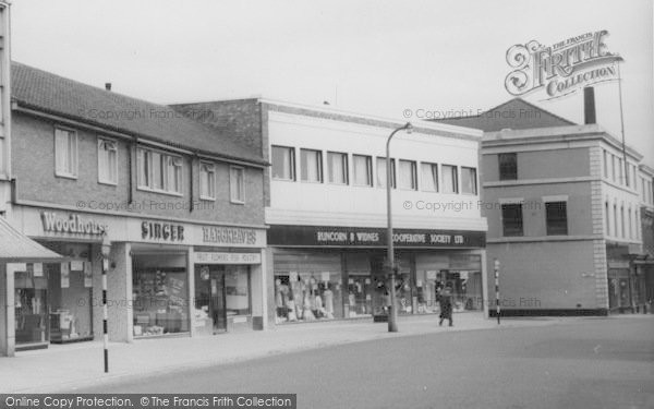 Photo of Runcorn, Shops In The Town Centre c.1965