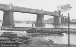 The Railway Bridge c.1955, Runcorn