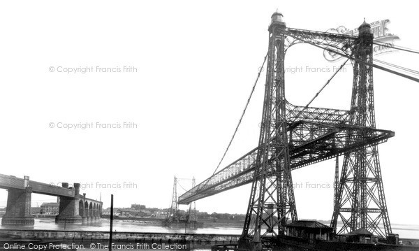 Photo of Runcorn, The Transporter Bridge c.1955