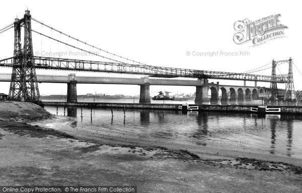 Photo of Runcorn, The Two Bridges c.1955
