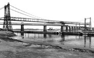 Runcorn, the Two Bridges c1955