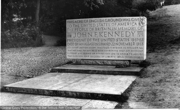Photo of Runnymede, John Kennedy Memorial c.1960