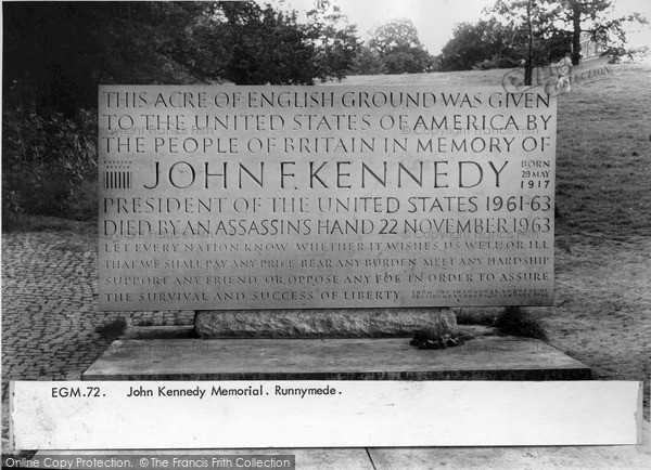 Photo of Runnymede, John Kennedy Memorial c.1960
