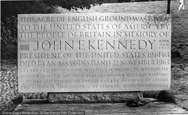 Photo of Runnymede, John Kennedy Memorial c.1960
