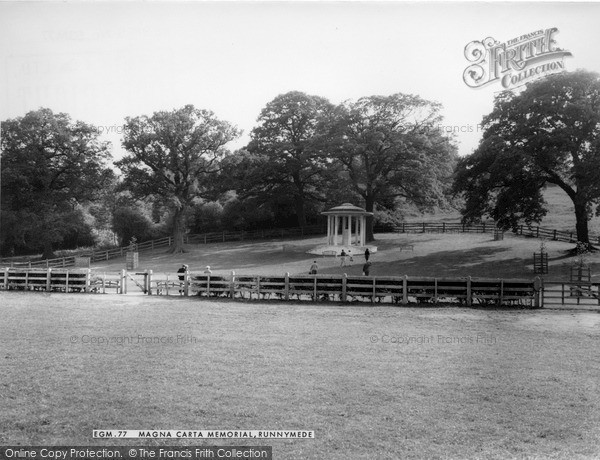 Photo of Runnymede, Magna Carta Memorial c.1960