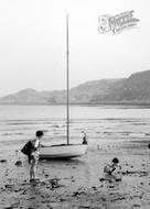 Runswick, Sailing Boat On The Beach c.1965, Runswick Bay