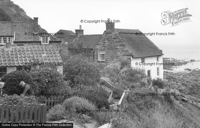 Photo of Runswick, Thatched Cottage c.1955
