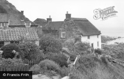 Runswick, Thatched Cottage c.1955, Runswick Bay
