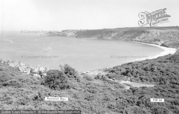 Photo of Runswick, The Bay c.1955