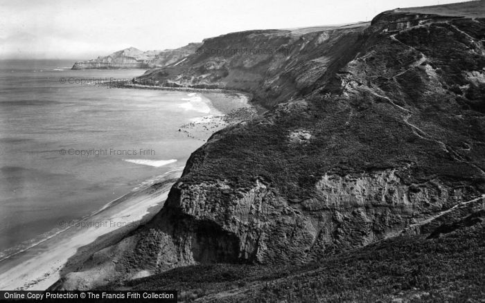 Photo of Runswick, The Bay Showing Kettleness Point c.1929