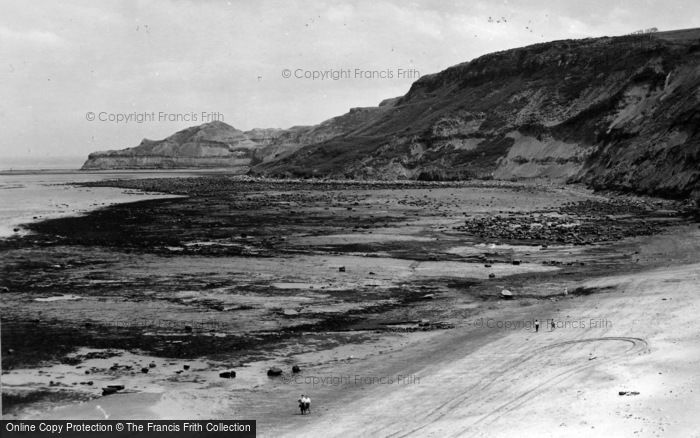 Photo of Runswick, The Beach And Cliffs c.1955