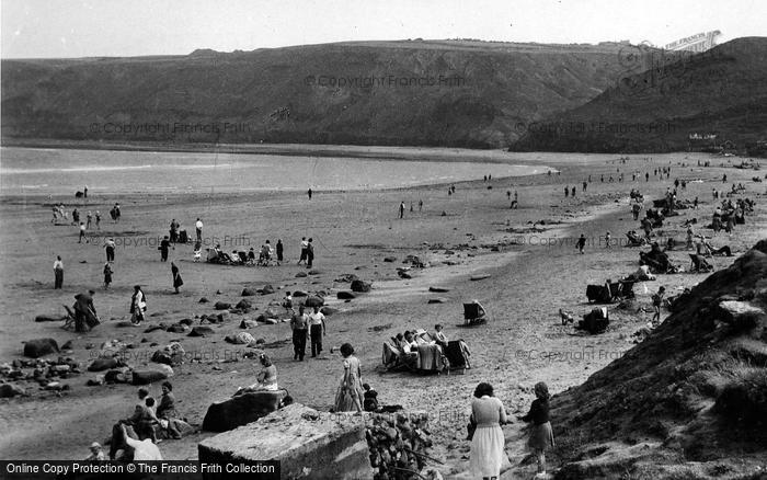 Photo of Runswick, The Beach c.1955