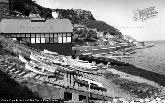 Photo of Runswick, The Sea Wall And Lifeboat Station c.1955