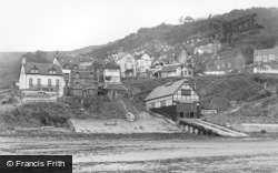 Runswick, Village From Shore c.1955, Runswick Bay