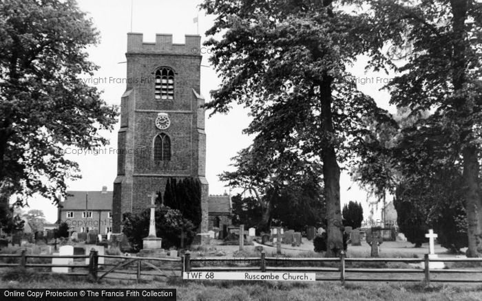 Photo of Ruscombe, St James' Church c.1965