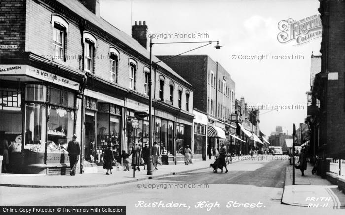 Photo of Rushden, High Street c.1955