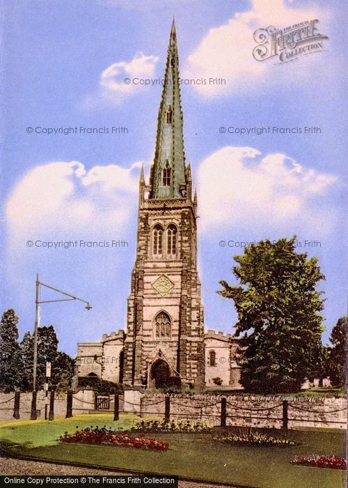 Photo of Rushden, St Mary's Church c.1955