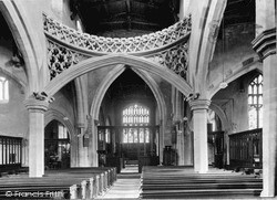 St Mary's Church Interior c.1955, Rushden