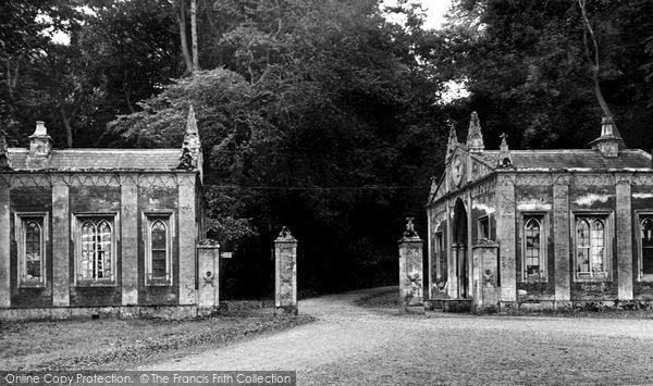 Photo of Rushton, Hall, The Lodge Gates c.1955