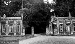 Rushton, Hall, the Lodge Gates c1955