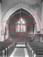 St Mary Magdalene's Church Interior 1909, Rusper