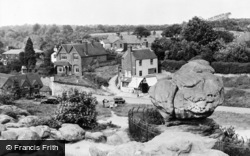 The Toad Rock And Village c.1960, Rusthall