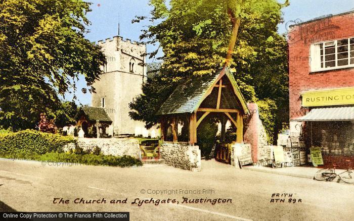 Photo of Rustington, Church Of St Peter And St Paul And Lychgate c.1960