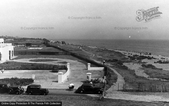 Photo of Rustington, General View Of The Beach c.1955