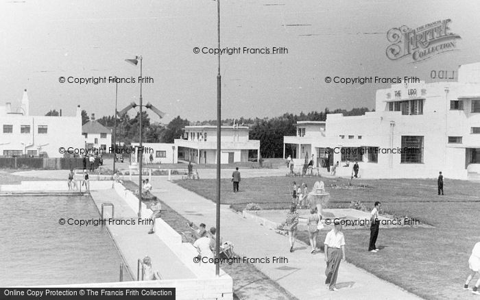 Photo of Rustington, Mallon Dene, Lawns And Main Entrance c.1955